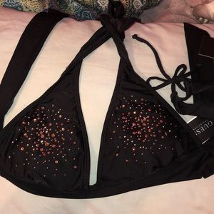 Two piece guess black bikini never worn